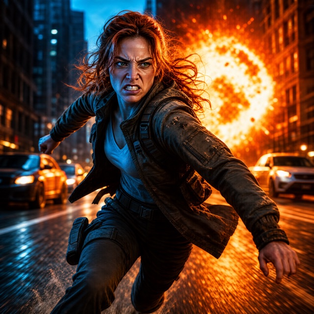 Action portrait example