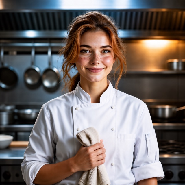 Chef kitchen portrait example