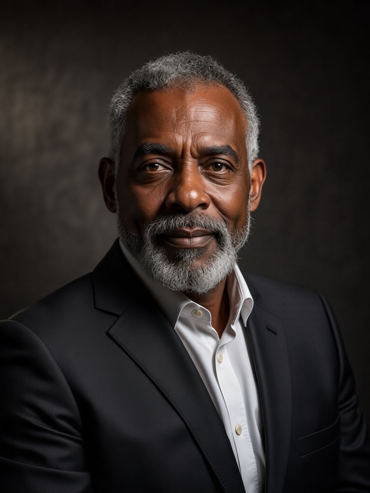 60s · Executive AI portrait result