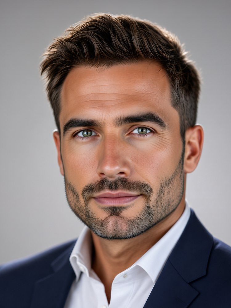 30s · Professional AI portrait result