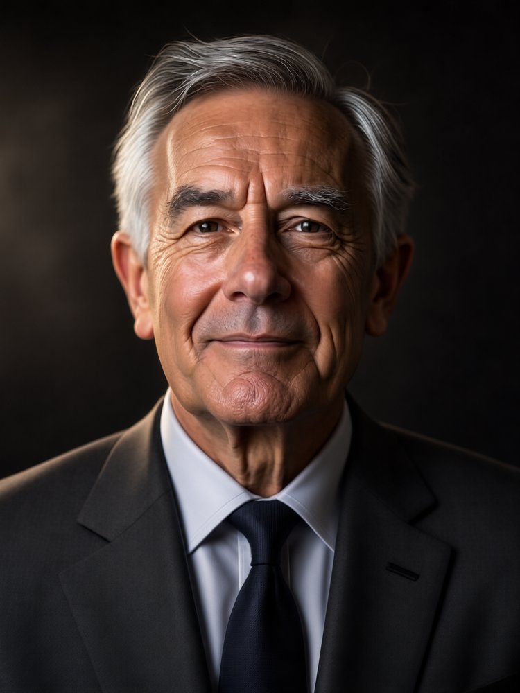 60s · Executive AI portrait result