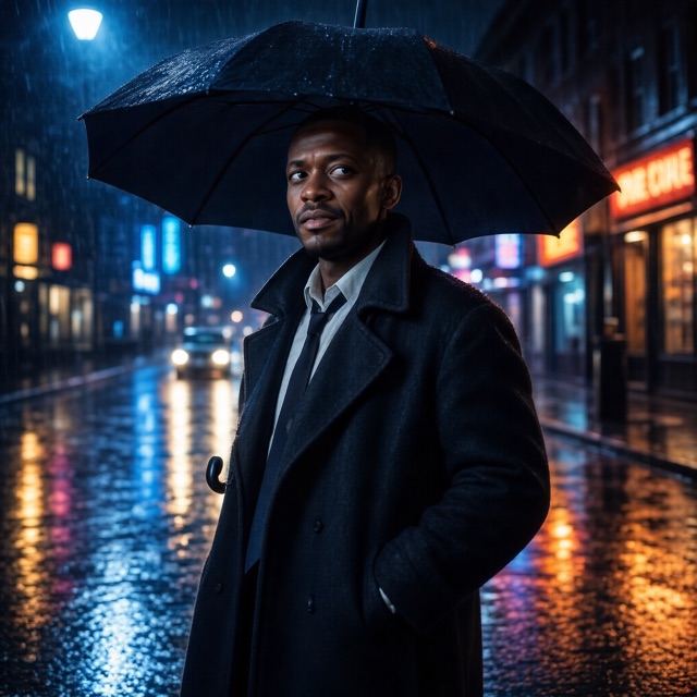 Detective male portrait example