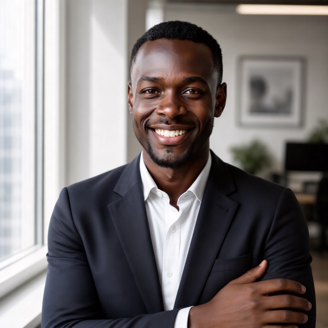 LinkedIn male portrait example