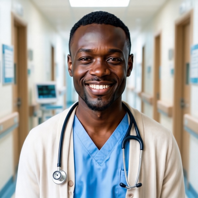 Nurse male portrait example