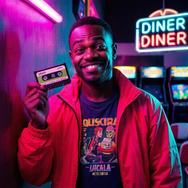 80s retro male portrait example