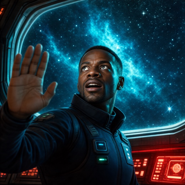 Sci-fi epic male portrait example