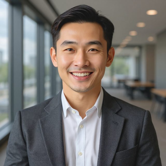 Startup male portrait example