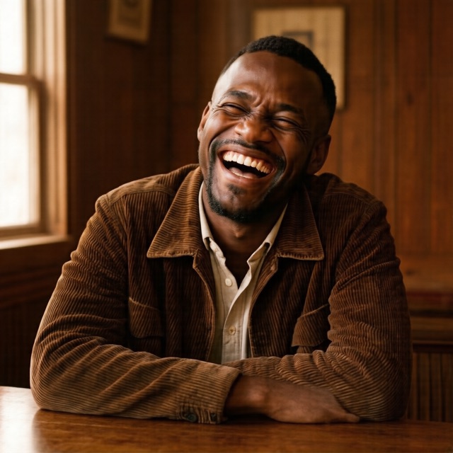 Vintage male portrait example