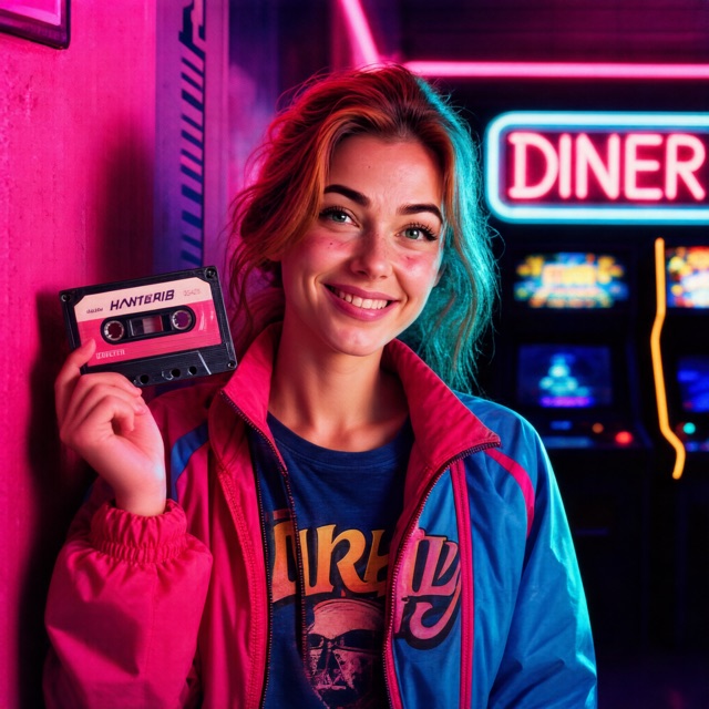 80s retro portrait example