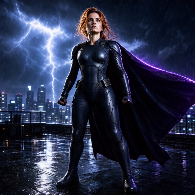 Superhero portrait example